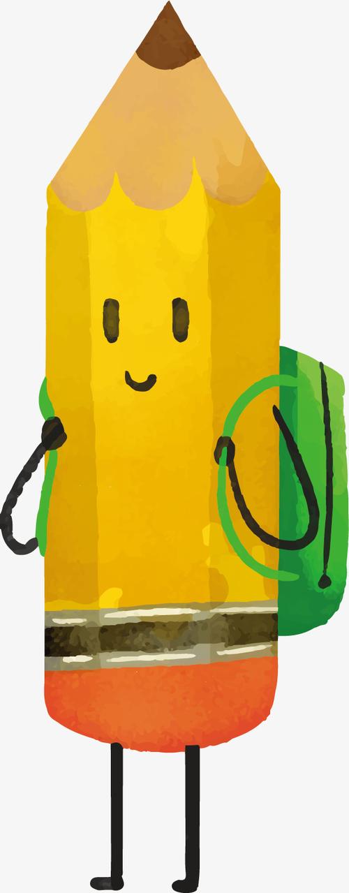 关键词 : 矢量图,卡通,手绘,商务,创意,拟人,铅笔,黄色