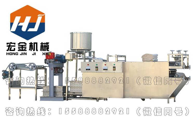 宏金全自动豆腐皮机器全不锈钢制作,占地面积小