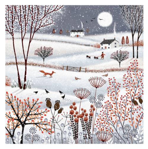 插画素材(十):一波雪景插画图来袭