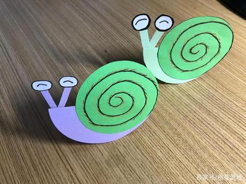 简单又好玩的亲子手工蜗牛