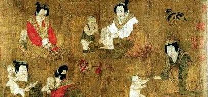唐·周昉《戏婴图》赏析