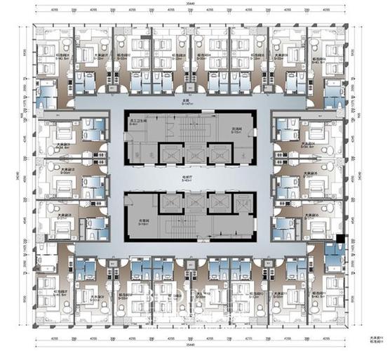 郑州铭汇文华五星级标准酒店空间设计效果图-郑州专业酒店设计公司的