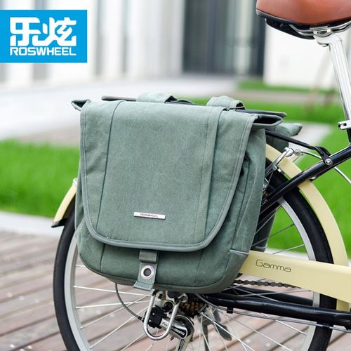 乐炫自行车驮包后货架包山地车后座包尾包城市复古骑行双侧驮包