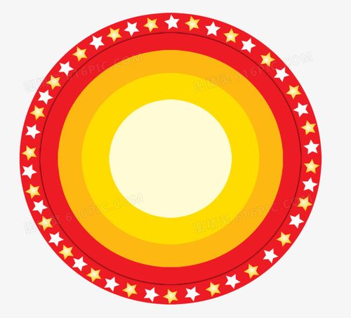 国庆节圆形图案