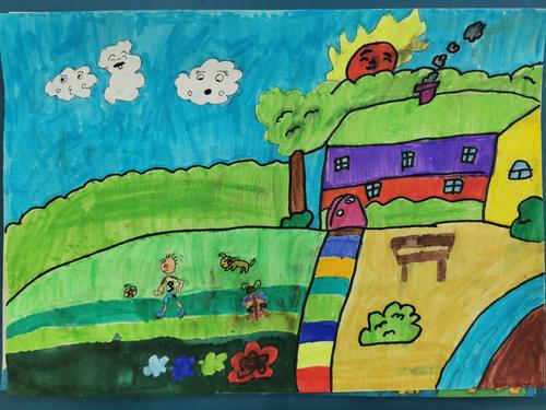 "民族魂中国梦"我们在阳光下成长——我们的主题绘画作品