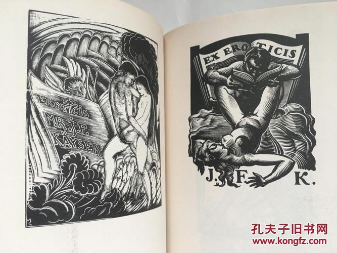 【现货 包邮】1970年德文版《情色藏书票》近200枚藏书票图片