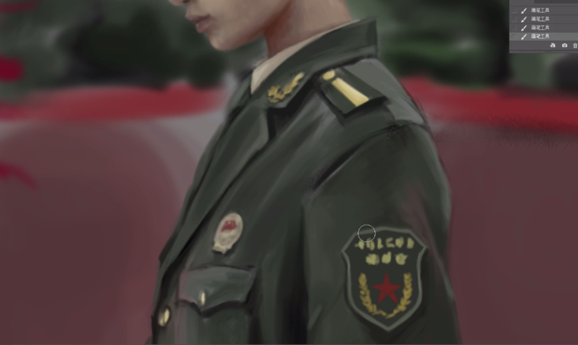 【板绘教程】帅气的兵哥哥怎么画?