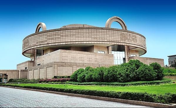 上海博物馆建筑手绘