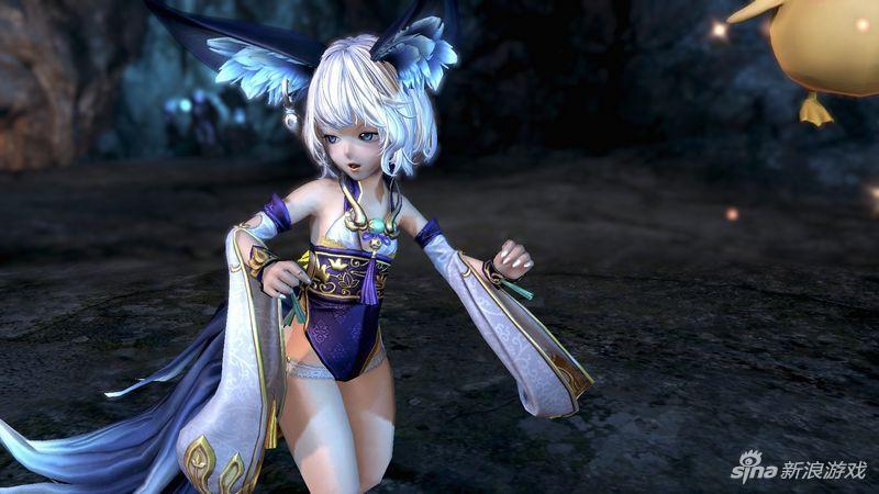 白发蓝眸仙童 剑灵灵女捏脸数据分享