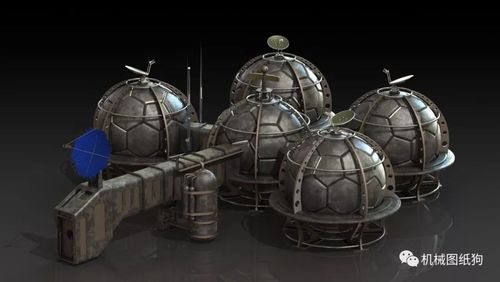 【工程机械】moonbase月球基地科幻模型3d图纸 solidworks设计
