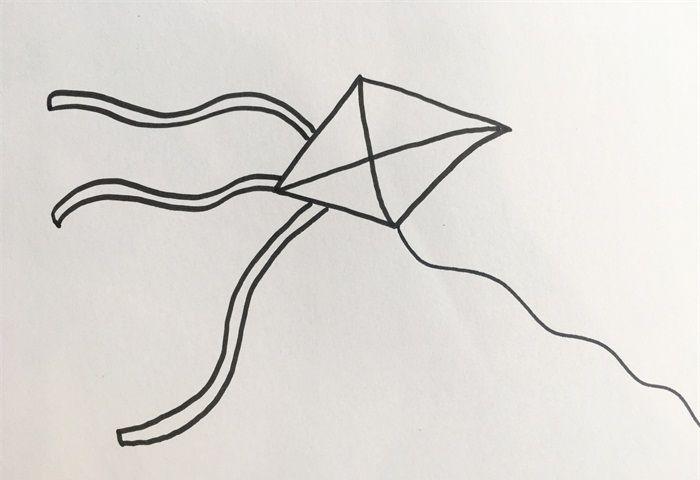 怎么画风筝简单又好看