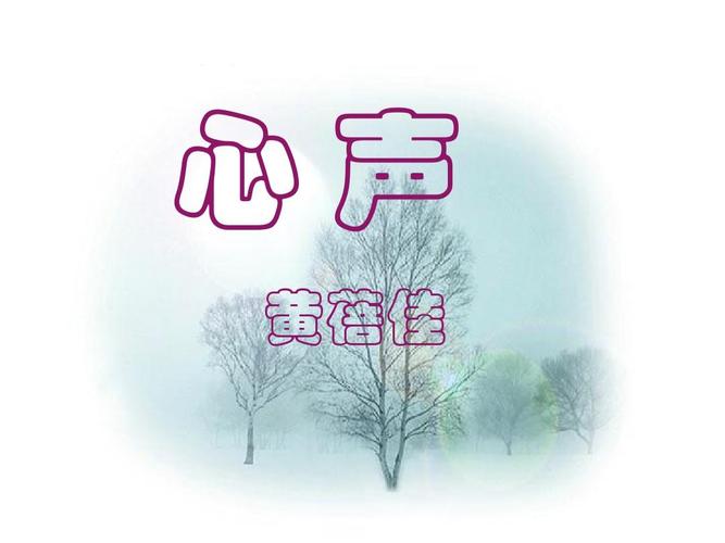 心声 黄蓓佳