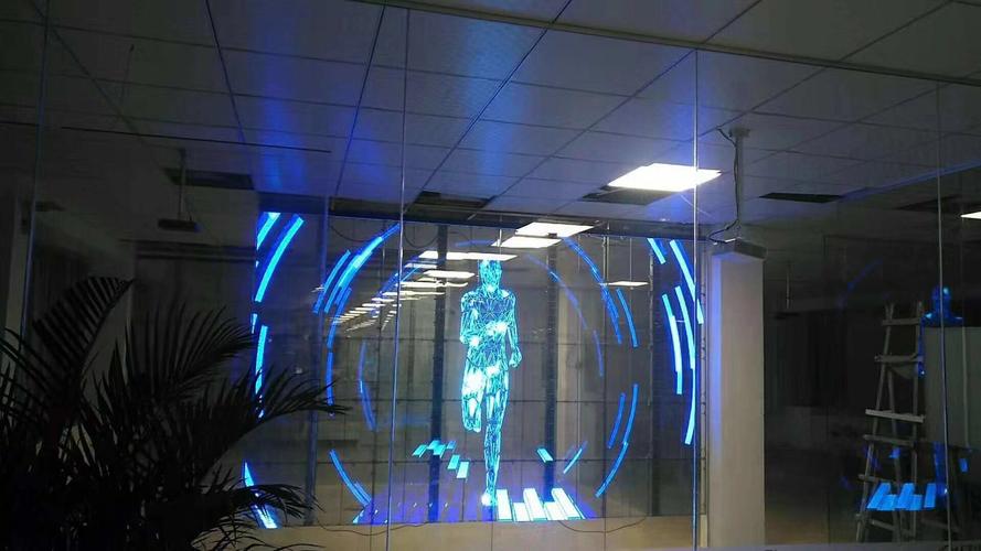 室内透明led显示屏 橱窗广告玻璃屏p3.9-7.8幕墙led透明屏