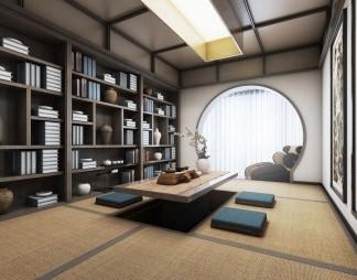 简欧茶室3d模型