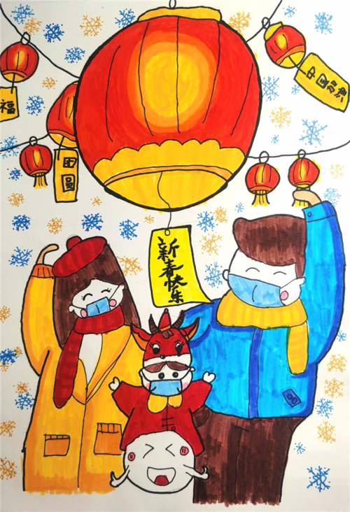 上海徐汇:浓浓年味迎新春,漕娃用童真画笔勾勒美好期望,描绘多彩新年!