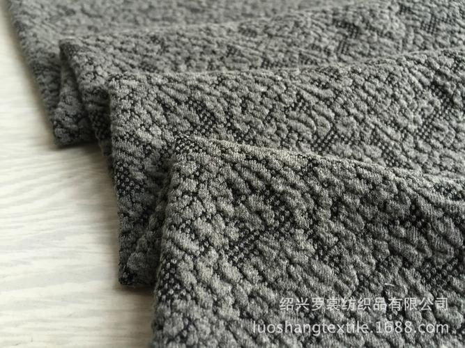 面料/织物 针织面料 厂家批发2016爆款女装服装面料 纬编针织麻灰双面