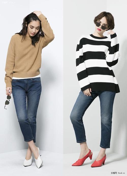 优衣库旗下 极优gu 女士窄口牛仔裤 多款可选