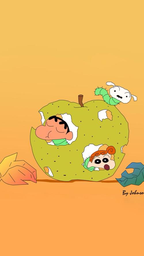 樱桃小丸子 蜡笔小新 壁纸 -_-b