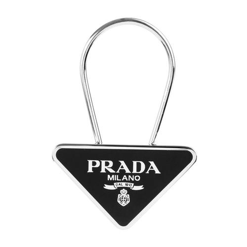 prada(普拉达) m黑色三角标金属挂饰