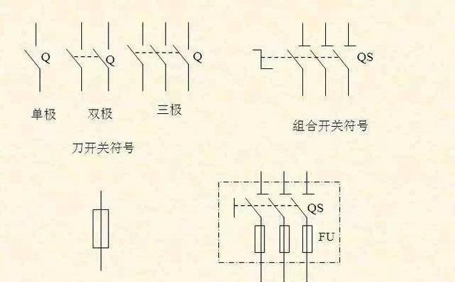 空气开关在电路图中的图号用什么表示