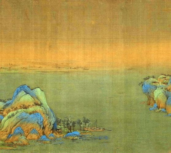 【王希孟《千里江山图》全卷局部图二】