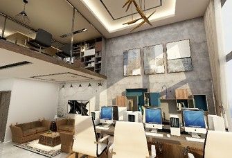 65平方 办公室 2层复式