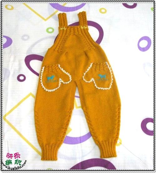 背带裤织法如下