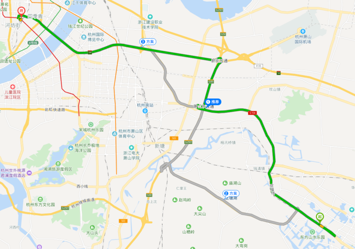 我在104国道稽山路口坐几路公交车能到杭州火车站