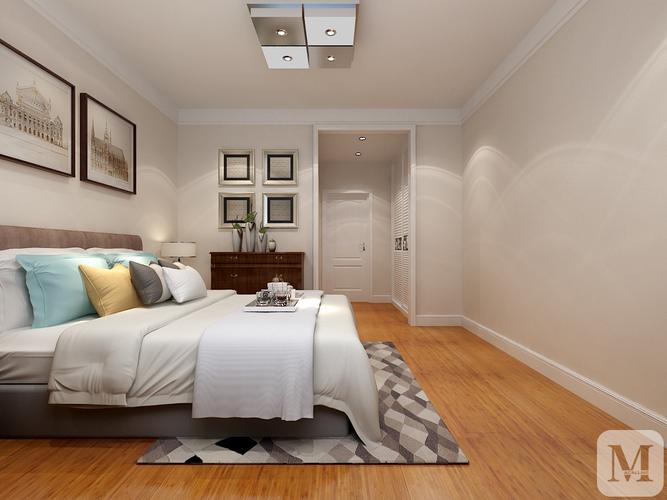 简约卧室窗帘装修效果图