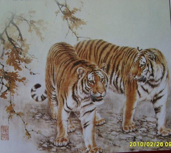 百虎图和诗