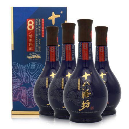 十八酒坊 38.8度陶藏八年 480ml*4瓶 整箱白酒