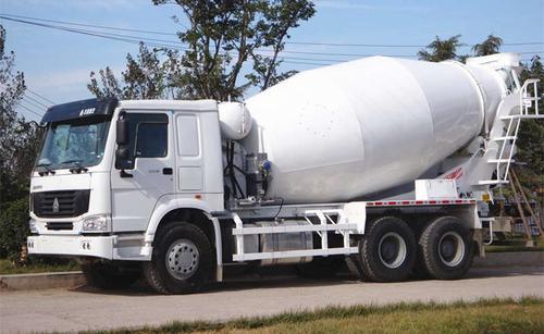 豪沃340马力10立方水泥搅拌车_混凝土搅拌罐车价格