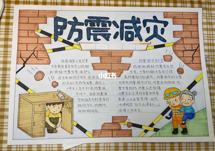 防震减灾手抄报 地震 火灾 自然灾害_手抄报_地震_手抄报_人文_阅读