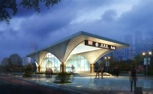 某现代风格地铁站入口设计3dmax含jpg效果图和材质贴图[原创]