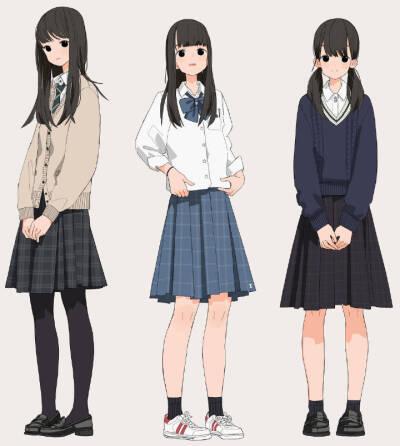 搭配#服装#设计#绘画#日系#校服#校园#水手服