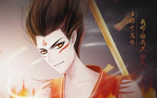 手绘哪吒之魔童降世哪吒壁纸