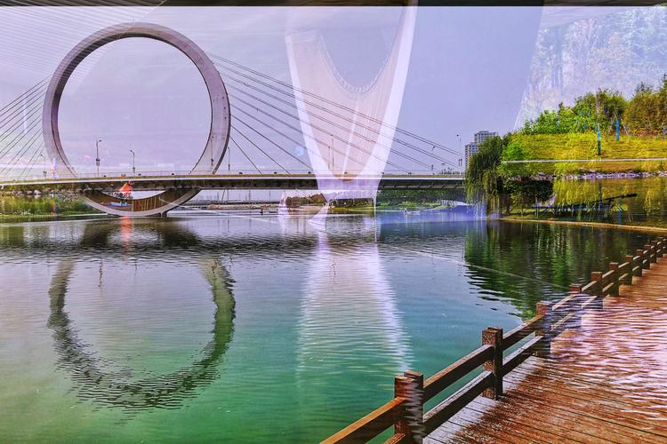 秋游湿地公园戒指桥