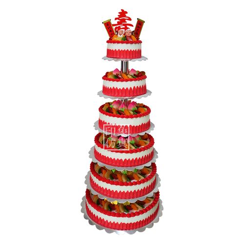 蛋糕六层模型架子2020新款流行生日欧式创意仿真水果