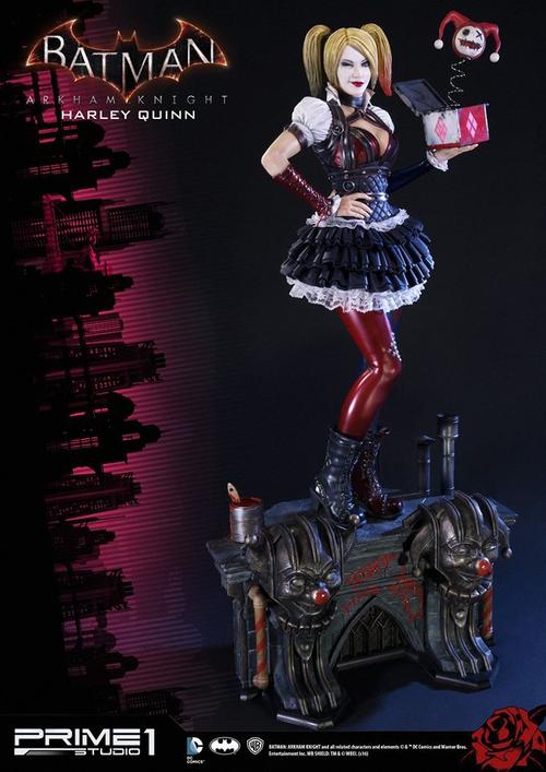 prime1studiommdc08蝙蝠侠阿卡姆骑士小丑女全身像雕像接单