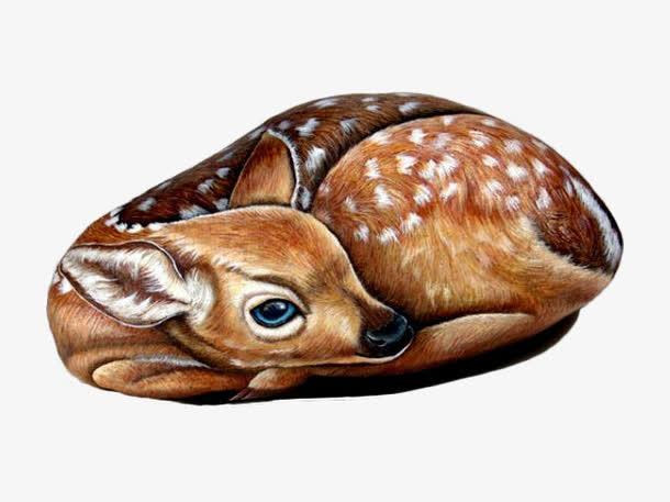 动物,小鹿,艺术品,手工艺,石头