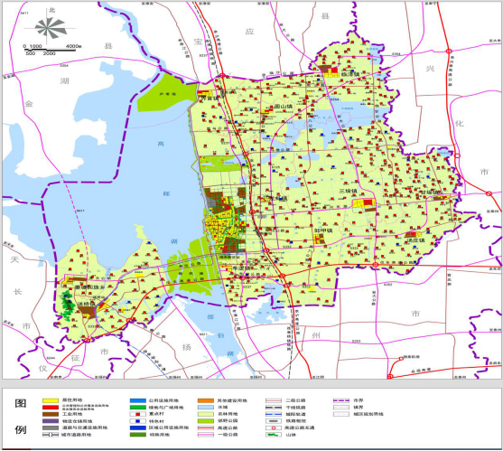 3.2-1  高邮 市行政规划图