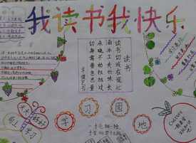 读书手抄报字又有画