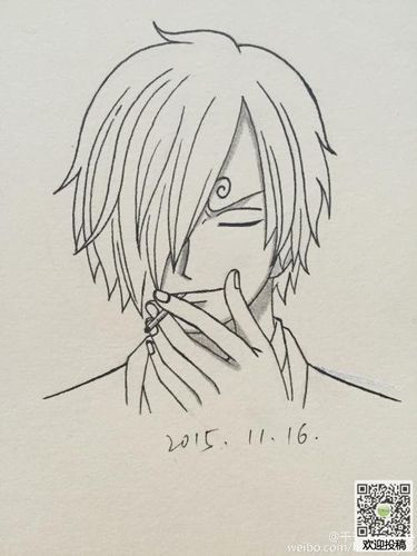 动漫人物铅笔画-海贼王画法