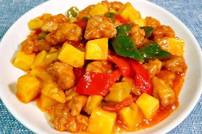 夏果椒干炒鸡丁