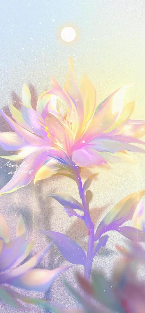 梦幻唯美少女心手绘手机壁纸