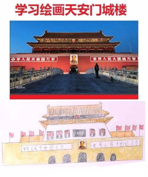 天安门城楼如何绘画