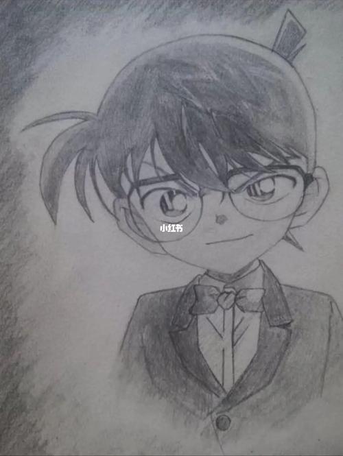 柯南简笔画|随手一画|_简笔画_柯南_名侦探柯南_文化_绘画
