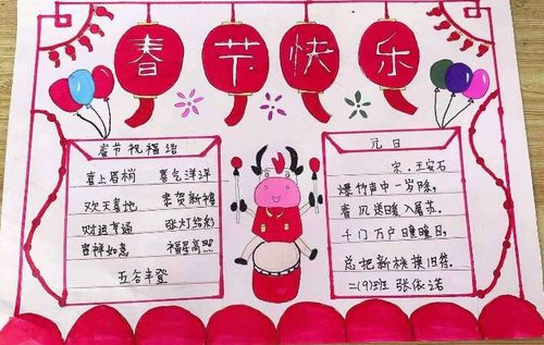 翰墨迎春——四实德育实践┃ ③品年味 新年风俗大调查 第一期