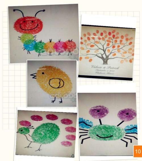 小博士双语幼儿园 小小班 《指纹画》