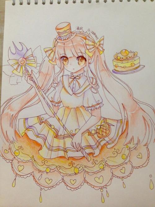 简洁 唯美 动漫 美图 卡哇伊 图片 花 涂鸦 色彩 水彩 手绘 铅笔 彩铅